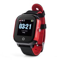 wonlex GW700S-RB piros-fekete, vízálló, wifi, gyerek okosóra GPS nyomkövetővel, magyar menüvel, fiúk